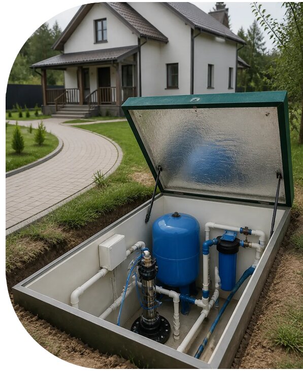Автономное водоснабжение дома в Мелеузе от 153435 р. | АПаруса-Млз